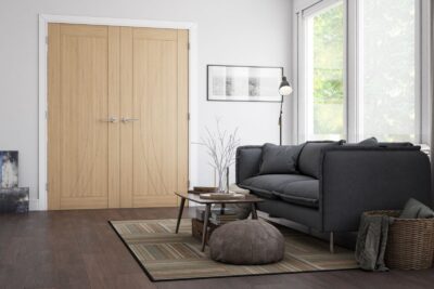 Oak Ravello Pre-Finished Door Pair - DE