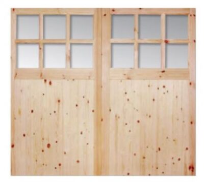 Redwood Single Glazed - FLEMISH GLASS - Traditional Garage Door - 44mm - LPD