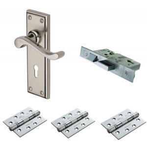 External Lock Pack Satin Nickel Polished Nickel