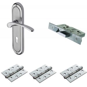 External Lock Pack Satin Chrome Polished Chrome