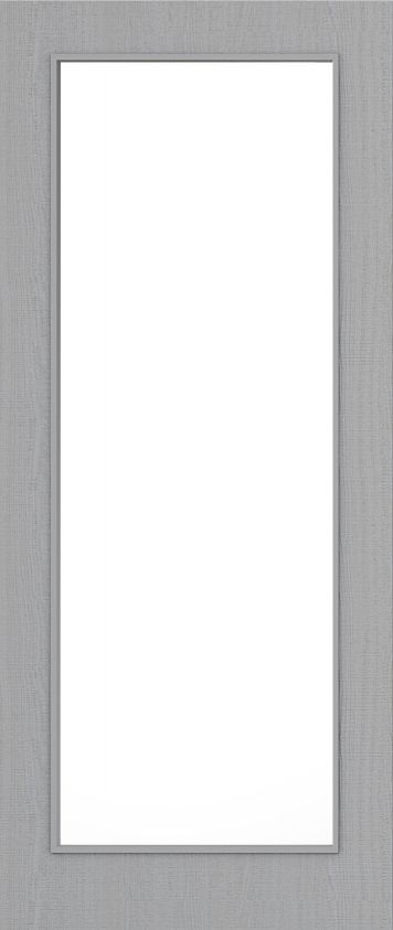 Light Grey Ash Flush D05 Glazed FD30 44mm Pre-Finished Firedoor - DE