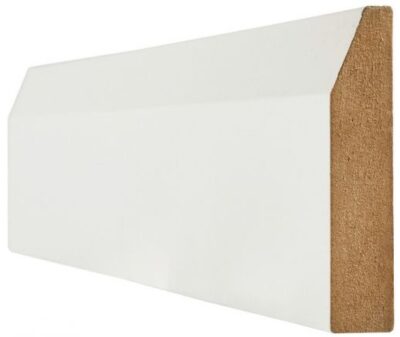 White Chamfered Skirting Pack - Primed - LPD