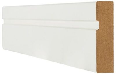 White Single Groove Architrave - Primed - LPD