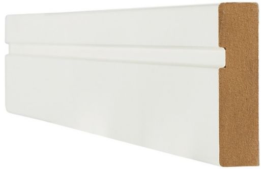 White Single Groove Architrave - Primed - LPD