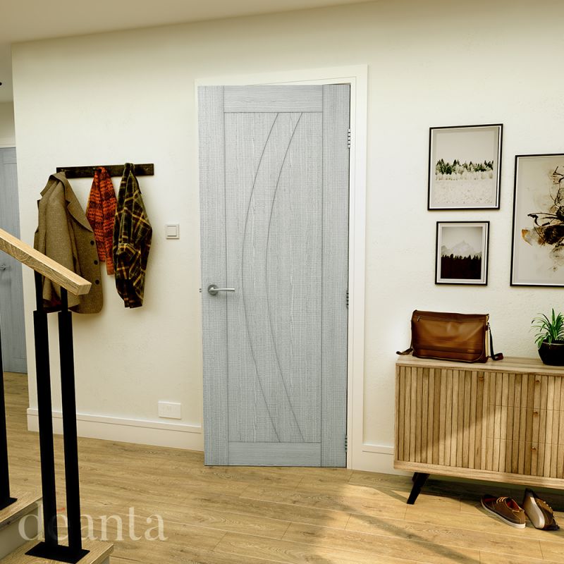 Internal Light Grey Ash Ravello Pre-Finished Door - Image 2
