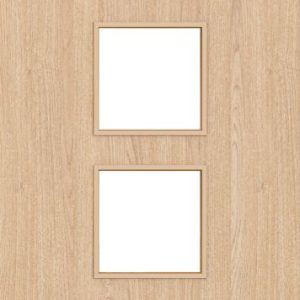 Internal Flush Oak D09 Glazed FD30 44mm Pre-Finished Fire Door