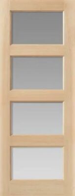 Internal Oak Pattern 50 Mersey Door (OBSCURE GLASS) Un-Finished Door