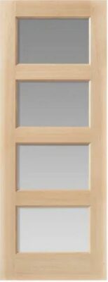 Oak Pattern 50 Mersey (CLEAR BEVELLED GLASS) Un-Finished - DF
