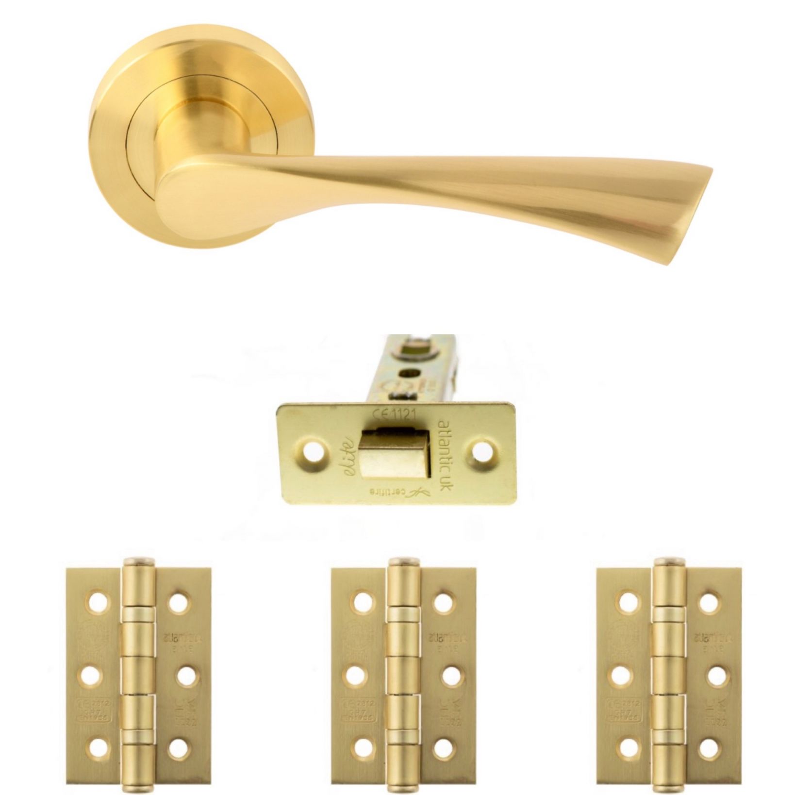 Internal Handle Pack Satin Brass - HH