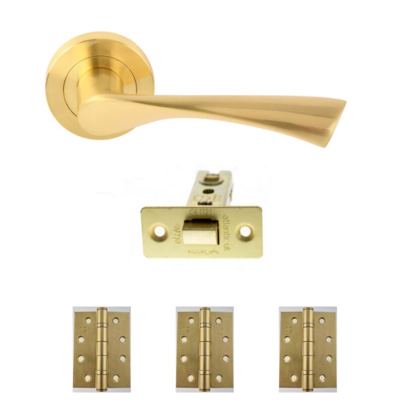 Internal Handle Pack Satin Brass - HH