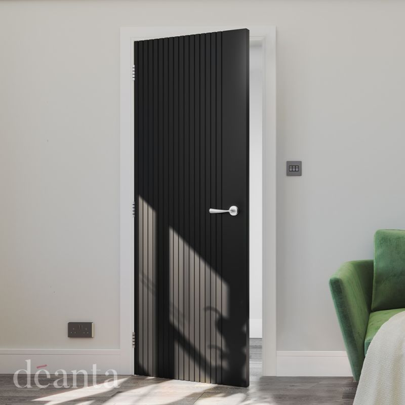 Internal Black Malmo Pre-Finished FD30 44mm Fire Door - Image 2