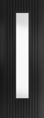 Internal Aria Black Laminate (CLEAR GLASS) Door