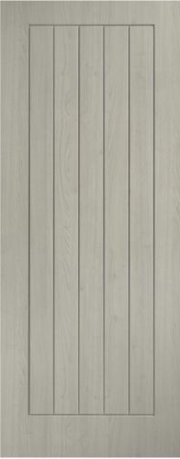 Light Grey Pre-Finished Laminate Cottage FD30 44mm Fire Door - LPD