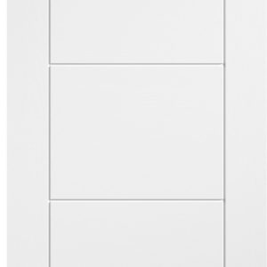 White Laminate Pre-Finished Ladder FD30 44mm Fire Door - LPD