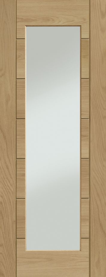 Oak Palermo Original 1 Light (CLEAR GLASS) FD30 44mm Un-Finished - XL