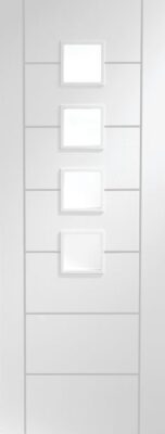 Internal White Primed Palermo (OBSCURE GLASS) Door
