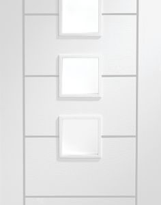 Internal White Primed Palermo (OBSCURE GLASS) Door