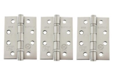 4 inch Satin Stainless Grade 13 CE Ball Bearing Hinge (Pack of 3)