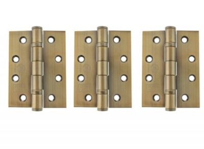 Antique Brass 4 inch Butt Hinges 3 Per Pack - MB