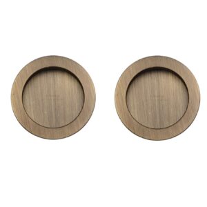 Flush Pull Antique Brass (Per Pair)