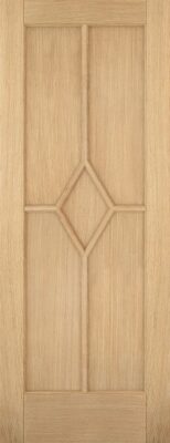Reims 5P Oak Pre-Finished FD30 44mm Fire Door - LPD
