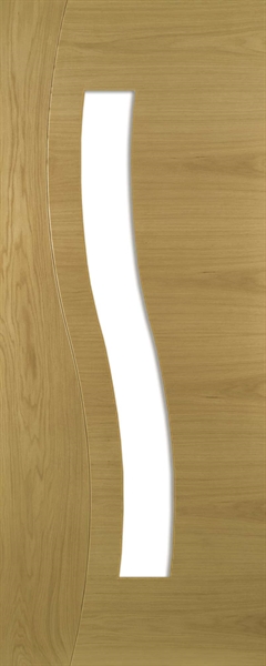 Internal Oak Cadiz (CLEAR GLASS) Pre-Finished Door