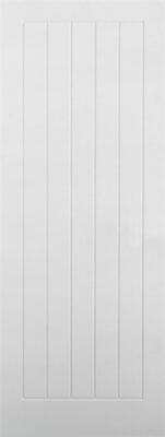 Internal White Primed Premium Textured Vertical 5 Panel FD30 44mm Fire Door