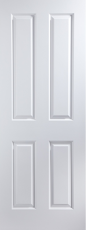 Internal White Primed Smooth 4 Panel Standard Core Door