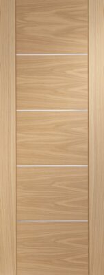 Oak Portici - FD30 - 44mm - Pre Finished - Aluminium Inlay - XL