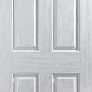 Internal White Primed Oakfield 4 Panel Woodgrain 35mm FD30 Fire Door