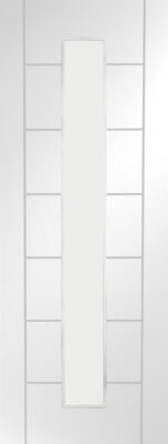 White Primed Palermo 1 Light (CLEAR GLASS) - XL