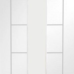 White Primed Palermo 1 Light (CLEAR GLASS)  - XL