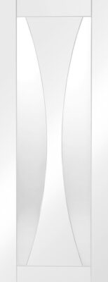 White Primed Verona (CLEAR GLASS) Semi Solid Core - XL