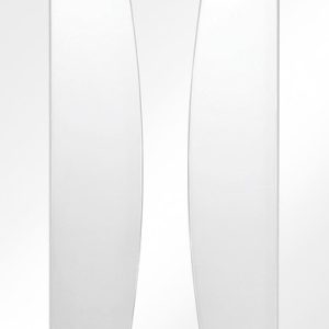 White Primed Verona (CLEAR GLASS) Semi Solid Core - XL