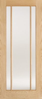 Internal Oak Lincoln (CLEAR GLASS) Un-Finished Door