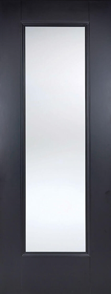 Internal Black Primed Eindhoven (CLEAR GLASS) Door - LPD