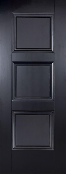 Internal Black Primed Amsterdam Solid Core Door - LPD