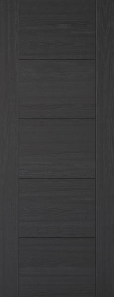 Internal Charcoal Black Vancouver Solid Core Door Pre-Finished - LPD