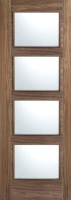 Walnut Vancouver (CLEAR GLASS) Pre-Finished Solid Core - LPD