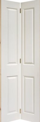 Internal White Primed 4 Panel Textured Bifold -  LPD