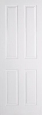 Internal White Primed Textured 4 Panel Door