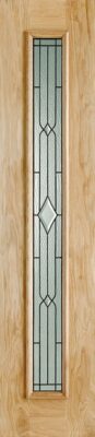 External Oak Universal Sidelight (LEADED DOUBLE GLAZED) Un-Finished Door