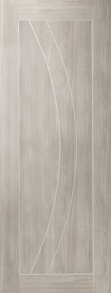 White Grey Laminate Salerno FD30 44mm Fire Door - XL
