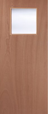 Lipped Timber Blank (CLEAR GLASS) 1G FD60 54mm Fire Door - MB