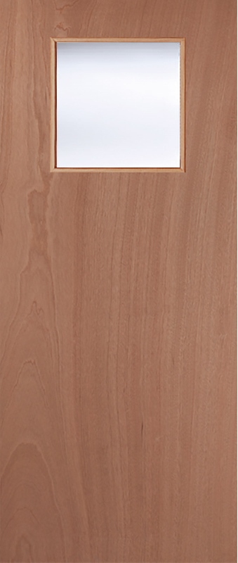 Lipped Timber Blank (CLEAR GLASS) 1G FD60 54mm Fire Door - MB