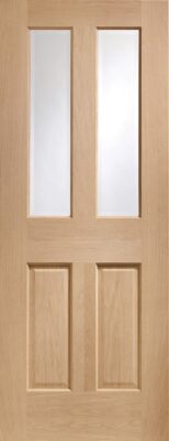 Oak Malton (CLEAR FIRE GLASS) Un-Finished FD30 44mm - XL