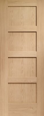 Oak Shaker 4 Panel - FD30 - 44mm - Prefinished - XL