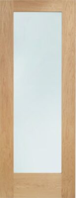 Internal Oak Pattern 10 (CLEAR GLASS) Un-Finished FD30 44mm Fire Door
