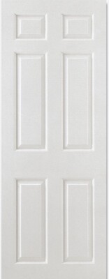 Internal White Primed 6 Panel Door Smooth Door