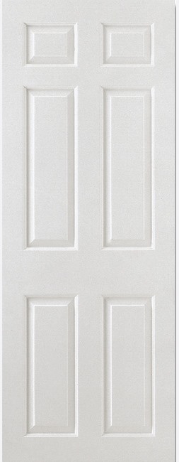 Internal White Primed 6 Panel Door Smooth Door